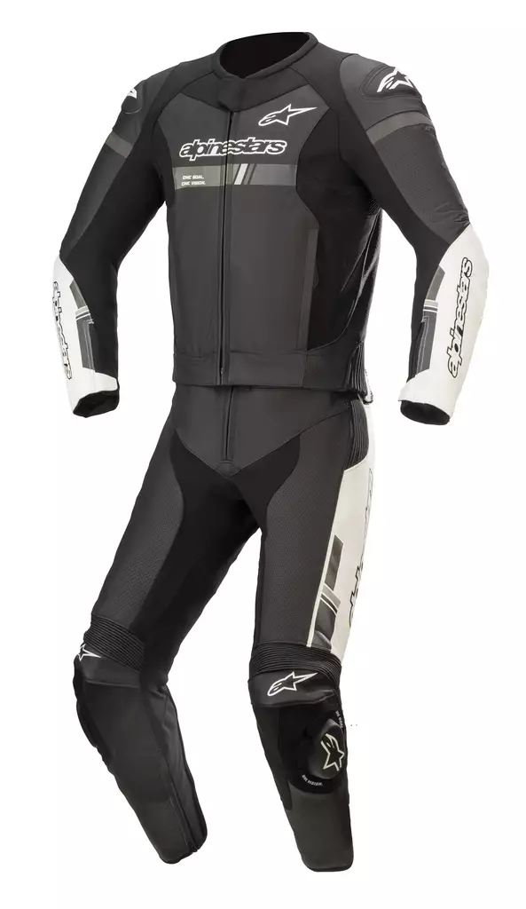 Alpinestars Nahkapuku GP Force Chaser V2 2 PCS Musta/Valkoinen - Nahkaiset moottoripyöräpuvut - D372477 - 1
