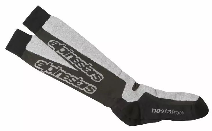 AlpinestarsTHERMAL TECH SOCKS - BLACK GRAY L/XL - Sukat ja alusvaatteet - D489637 - 1