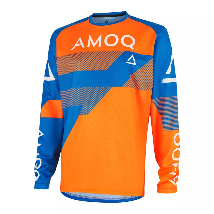 AMOQ Ascent Strive V2 Ajopaita Oranssi-Sininen - Motocross paidat MX - D490707 - 1