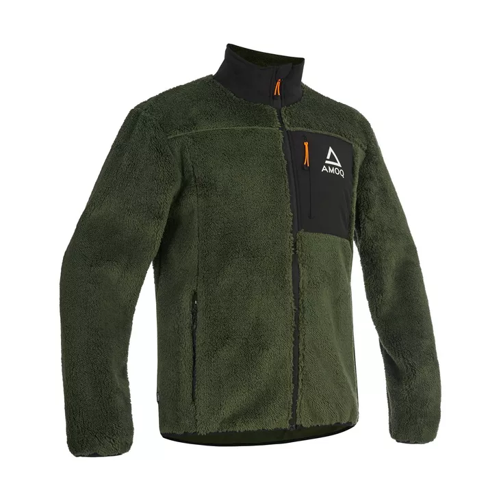 AMOQ Density Fleece Takki Vihreä/Musta - Vapaa-ajan takit - D546107 - 1