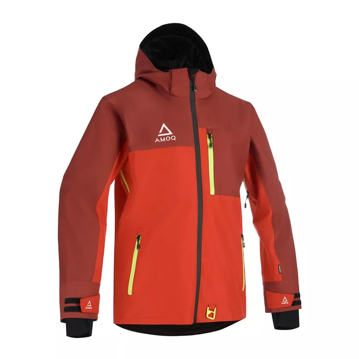 AMOQ Dynamic Takki Vuorellinen Punainen/Hivis - Kelkkailutakit - D521527 - 1