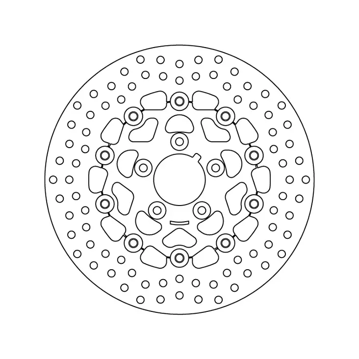 Brembo Serie Oro jarrulevy kelluva - Moottoripyörän jarrulevyt - D122907 - 1