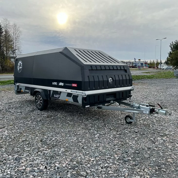 BRP Carrier GT Inline 445X185CM kuomu, 3-toimiledit, perälauta, nasta/alu - BRP Perävaunut - 135607 - 1