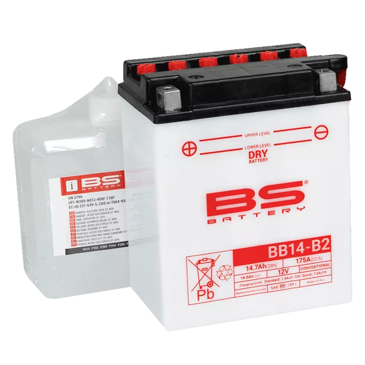 BS Battery BB14-B2 (cp) Conventional Dry charged - Akut - D262697 - 1