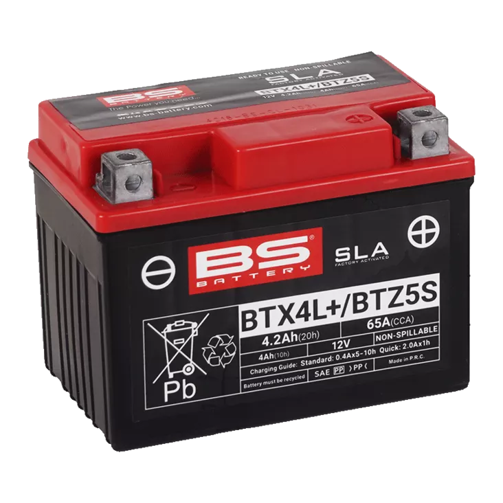 BS Battery BTX4L+/BTZ5S (FA) SLA - Sealed & Activated - Akut - D262607 - 1