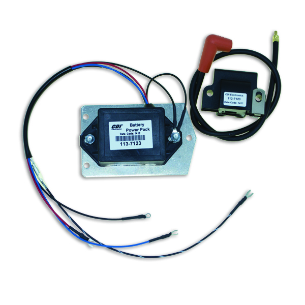 Cdi Elec. Johnson/Evinrude Battery Power Pack - 3/4 Cyl. 55-100HP (1968-72) - Veneen CDI-laitteet - D185977 - 1