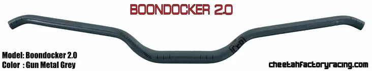CFR Boondocker Ohjaustanko 2.0 Gun Metal harmaa - Moottorikelkan ohjaustangot - D304407 - 1