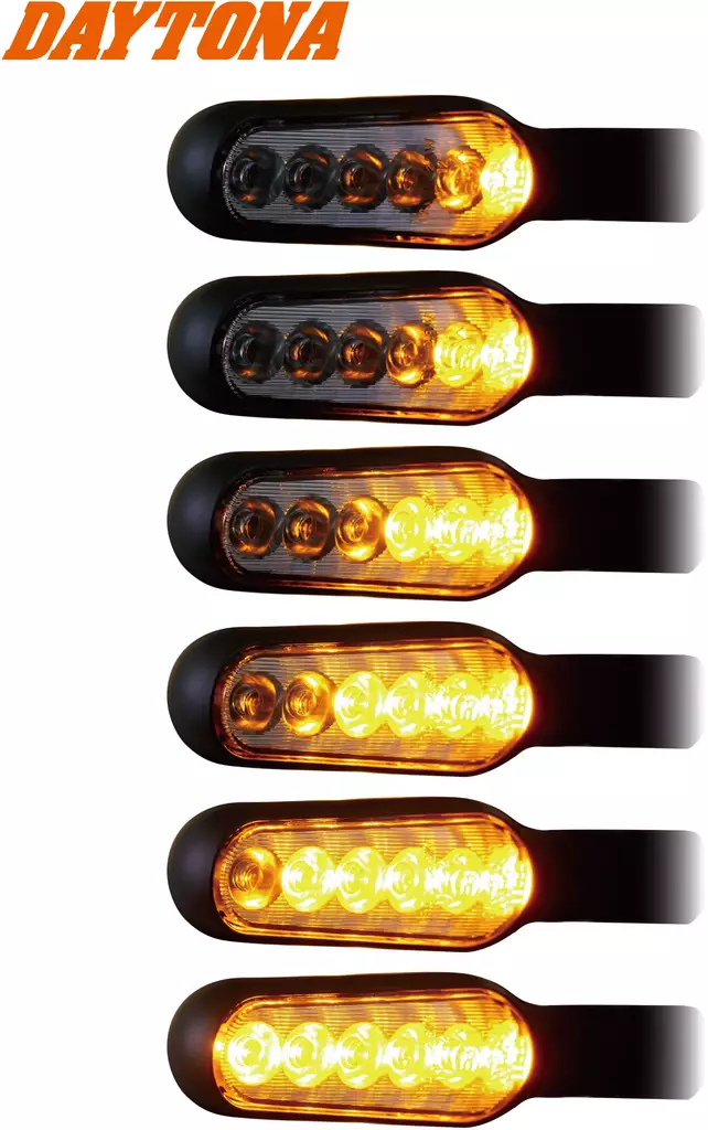 Daytona D-light Stellar Sequential led vilkut musta - Moottoripyörän vilkut - D246347 - 1