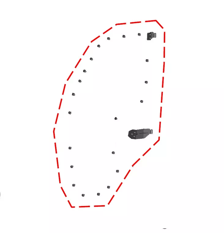 DFK Oven sarana ja kiinnikesarja Oikea Premium Polaris Ranger XP 1000 + Diesel 2 - DFK varaosat & tarvikkeet - D538907 - 1