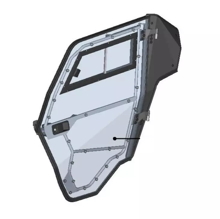 DFK Ovi kokoonpano Vasen Yamaha YXZ 1000 - DFK varaosat & tarvikkeet - D503717 - 1
