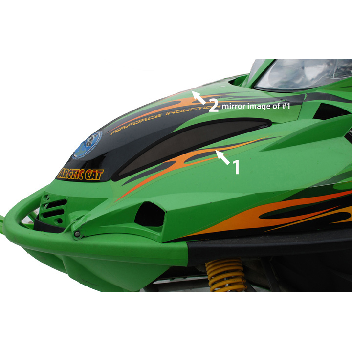 Frogzskin Arctic Cat Firecat/Sabercat External Vent Kit 2003-2006 (2pc) - Moottorikelkan ilmastointikalvot - D148297 - 1
