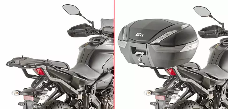Givi Monorack peräteline MT-07 2018- - Moottoripyörän laukkujen kiinnityssarjat - D280917 - 1
