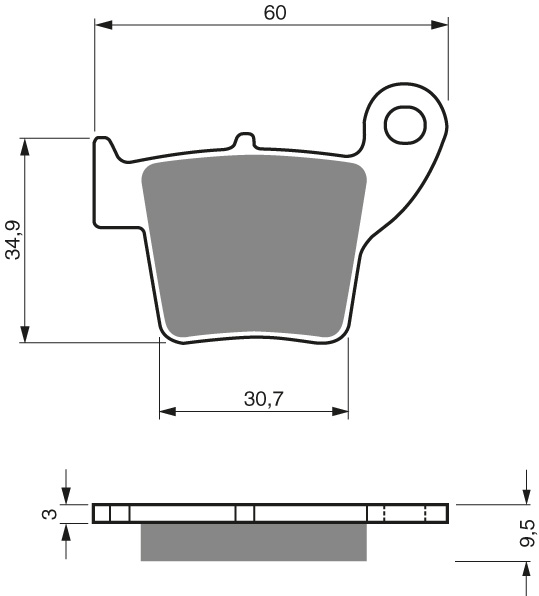 GOLDFREN Jarrupalat 176 Ceramic Carbon K1 - Moottoripyörän jarrupalat - D227827 - 1