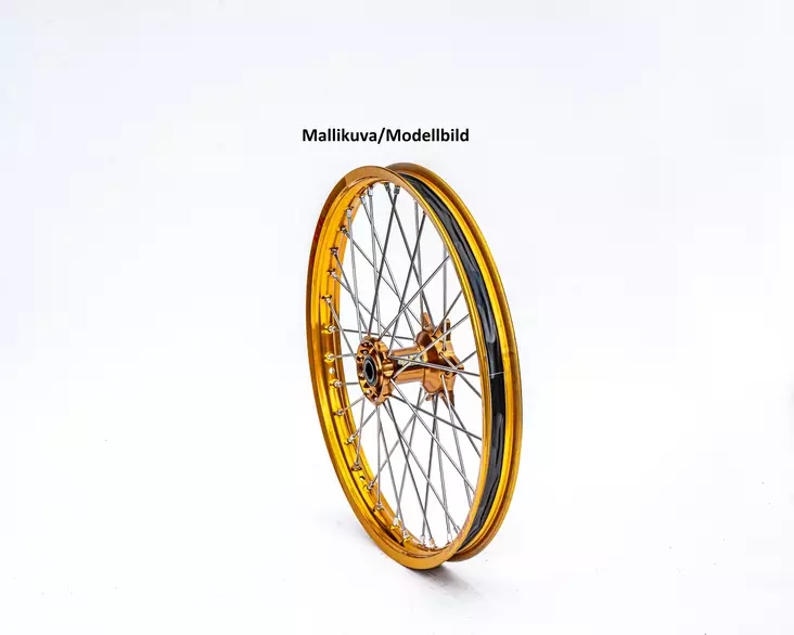 Haan wheel RMZ 250 / RMZ 450 05-16 21-1,60 MAGNESIUM HUB/GOLD RIM - Moottoripyörän täydelliset vanteet - D189307 - 1
