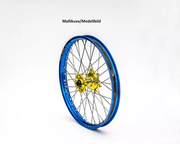 Haan wheel SX&SXF&EXC MODELS 03-14 17-3,50 BLUE RIM/YELLOW HUB - Moottoripyörän täydelliset vanteet - D366177 - 1