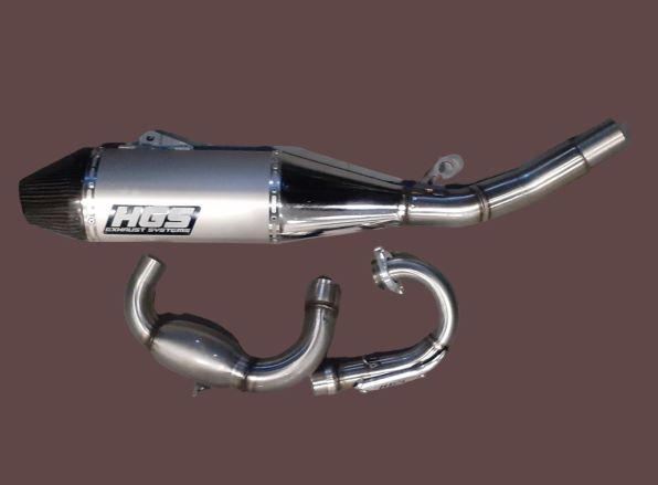 HGS Täysputkisto 4T Carbon Steel YZF250 19-.. XX250F 21-.. - Moottoripyörän pakoputkistot - D399357 - 1