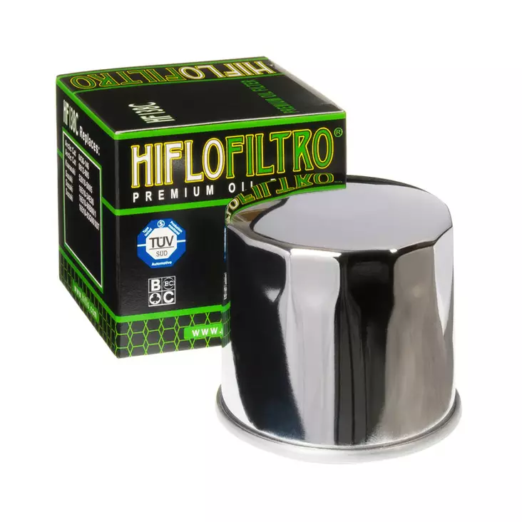 HiFlo öljynsuodatin HF138C Kromi - Mönkijän öljynsuodattimet - D59087 - 1