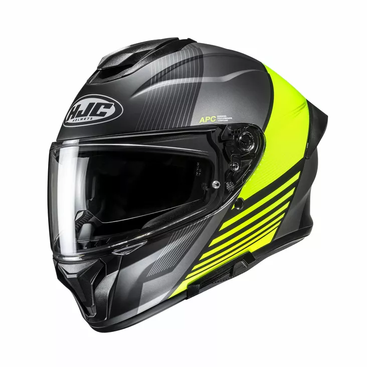 HJC Kypärä C71 Morix Musta/Fluo Keltainen MC3HSF - Umpikypärät - D528217 - 1