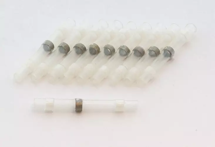 Hyper Jatkoliitin juotostina & kutistesukka Valk. 10kpl 0.2-0.7mm2 - Sähkötarvikkeet - D177177 - 1