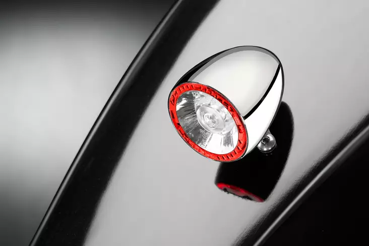 Kellermann Bullet 1000® RB chrome with clear glass - Moottoripyörän takavalot - D438917 - 1