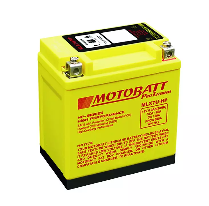 Motobatt Litium akku MLX7U-HP - Akut - D487617 - 1