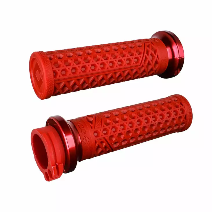 ODI Street Grips V-TWIN Lock-On VANS Signature-HD Cable Dark Red/Red - Moottoripyörän kahvakumit - D510207 - 1
