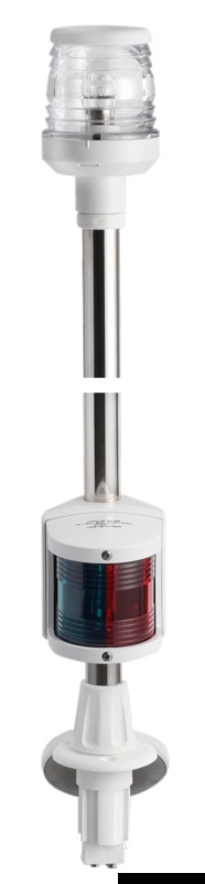 Osculati Recess white combined lightpole 100 cm - Veneen Valomastot - D201287 - 1