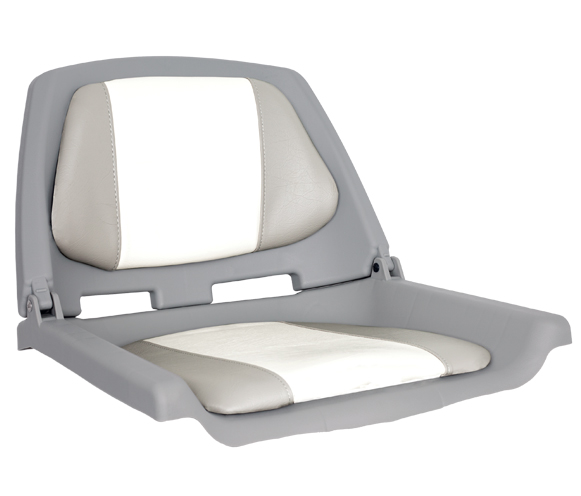 OS FISHERMANS SEAT FOLDING PADDED GREY/WHITE - Veneen Istuimet & tuolit - D241097 - 1