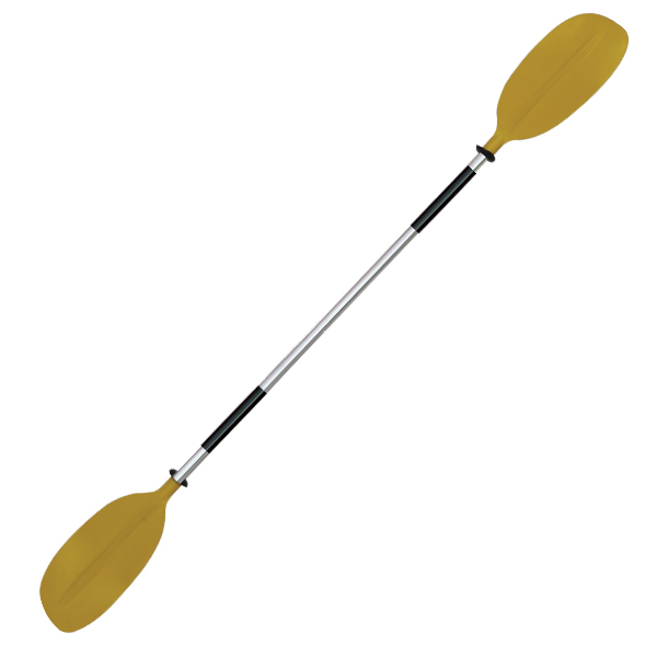 OS KAYAK PADDLE 2 PCE - ASYMMETRIC BLADES 2170mm YELLOW - Veneen Mukavuus & säilytys kannella - D241147 - 1