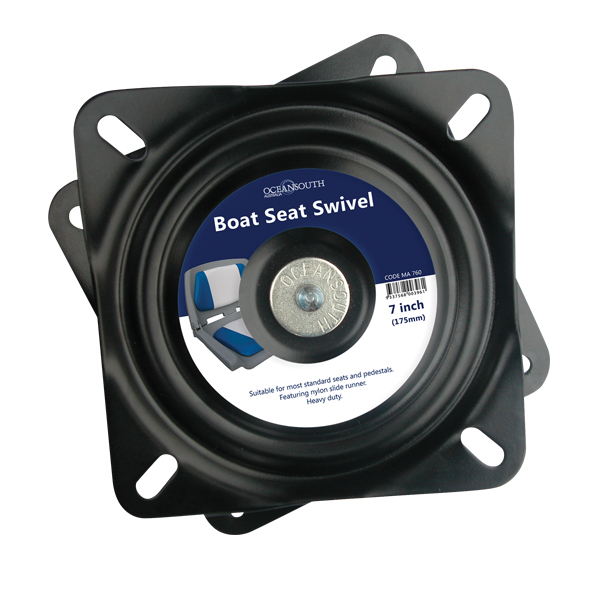 OS SEAT SWIVEL 7" (175mm) BLACK EDC COATED - Veneen Istuimet & tuolit - D241117 - 1