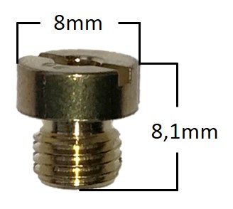 Pääsuutin # 140 Pyöreä 6mm Yhteensopiva: Dellorto - Mopon Suuttimet - D76817 - 1