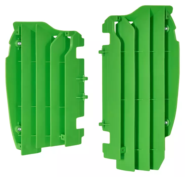 Polisport jäähdyttäjän ritiläpari KX450F 12-15 vihreä (28) - Moottoripyörän jäähdyttimen suojat - D199927 - 1