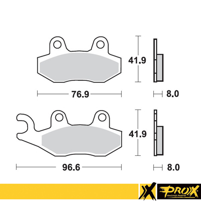 ProX Jarrupalasarja Eteen RM125/250 '89-95 + YZ125/250 '90-97 - Moottoripyörän jarrupalat - D138277 - 1