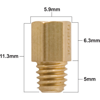 ProX Pääsuutin Mikuni 4/042 # 550 (5 kpl) - Mopon Suuttimet - D135887 - 1