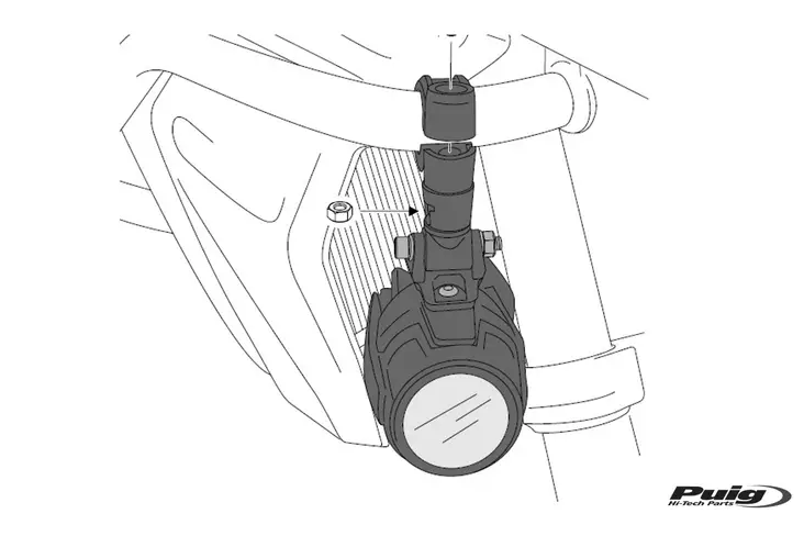Puig Auxiliary Lights Switch C/Black - Moottoripyörän valokatkaisijat - D390027 - 1