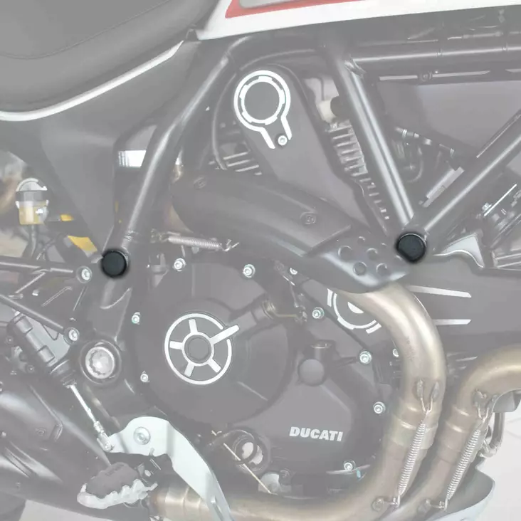 Puig Chassis Plugs Ducati Monster 797/Scrambler C/Black - Moottoripyörän muut rungon osat - D302857 - 1