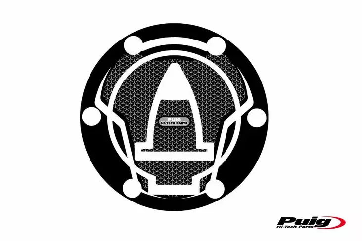 Puig Fuel Cap Cover Mod. Naked Ducati C/Grey - Moottoripyörän tarrasarjat - D301397 - 1