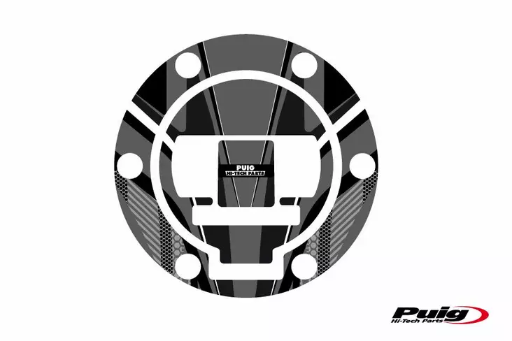 Puig Fuel Cap Cover Mod. Radical Bmw C/Grey - Moottoripyörän tarrasarjat - D300037 - 1