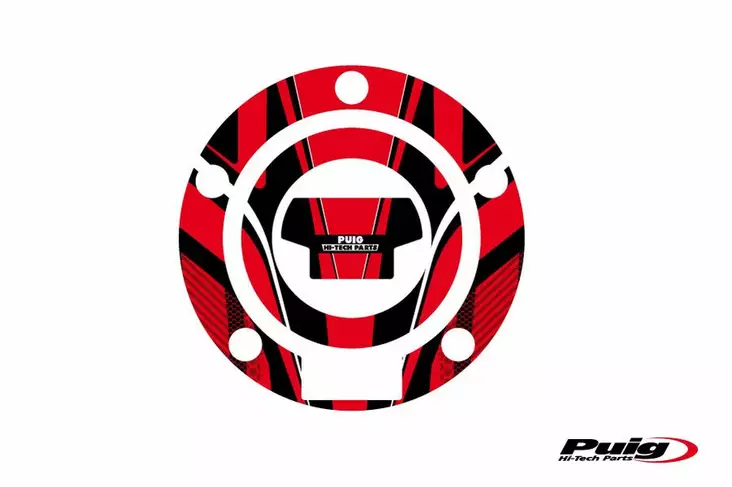 Puig Fuel Cap Cover Mod. Radical Yamaha C/Red - Moottoripyörän tarrasarjat - D299527 - 1