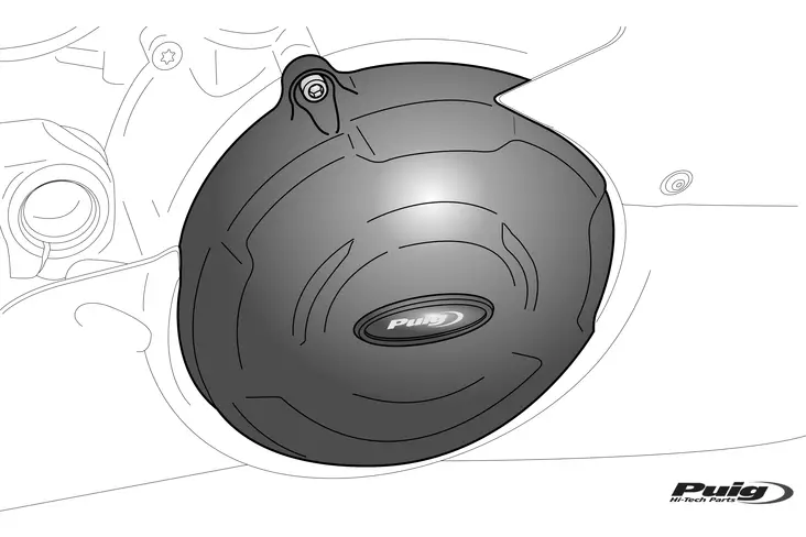 Puig Kit 3 Caps Engine Cover Kawasaki Z1000 14'-19 - Moottoripyörän moottorin pultit & korkit - D390257 - 1