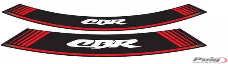 Puig Kit 8 Rim Strips Cbr C/Red - Moottoripyörän vanneteipit - D298667 - 1