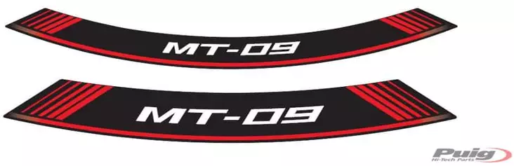 Puig Kit 8 Rim Strips Mt-09 C/Red - Moottoripyörän vanneteipit - D302007 - 1
