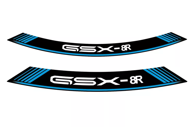 Puig Kit 8 Rim Strips Suzuki Gsx-8R C/Blue - Moottoripyörän vanneteipit - D536927 - 1