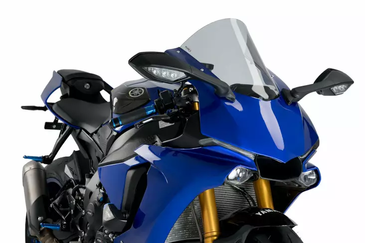 Puig R-Racer Screen Yamaha Yzf-R1 15'-19' C/Smoke - Moottoripyörän tuulisuojat - D357877 - 1