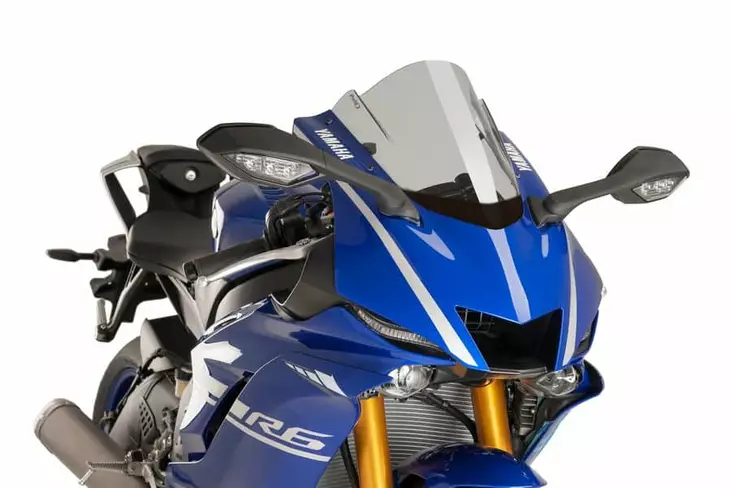 Puig Racing Screen Yamaha Yzf-R6 17-23' C/Smoke - Moottoripyörän tuulisuojat - D303007 - 1