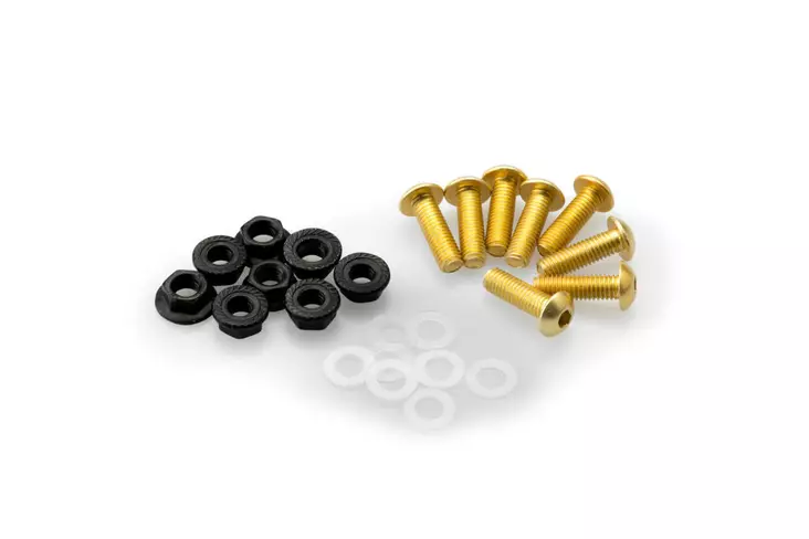 Puig Screw Kit C/Yellow - Moottoripyörän tuulisuojien tarvikkeet - D296707 - 1