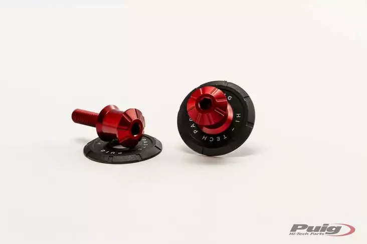 Puig Spools Hi-Tech Parts Dim.6 C/Red - Moottoripyörän kaatumatapit - D302217 - 1