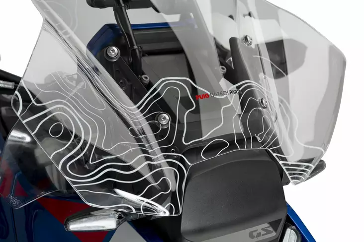 Puig Touring Screen Bmw R1300Gs 24' C/Graphics - Moottoripyörän tuulisuojat - D511017 - 1