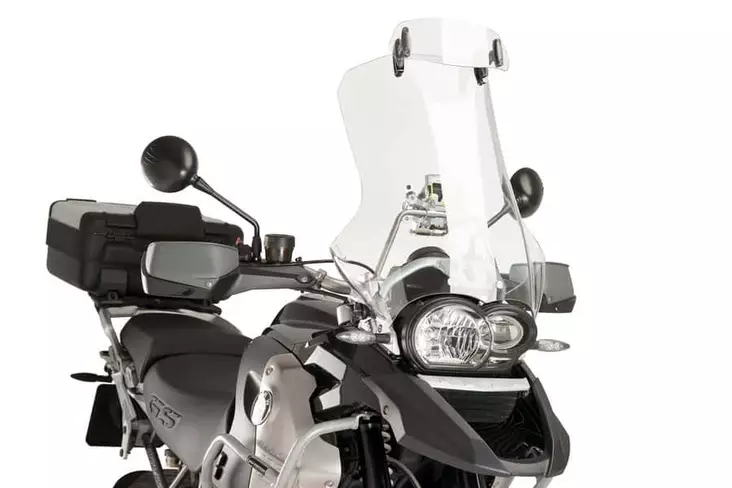 Puig Visor Multiadjustable Clip-On 230X90Mm. C/Clear - Moottoripyörän tuulisuojat - D230057 - 1