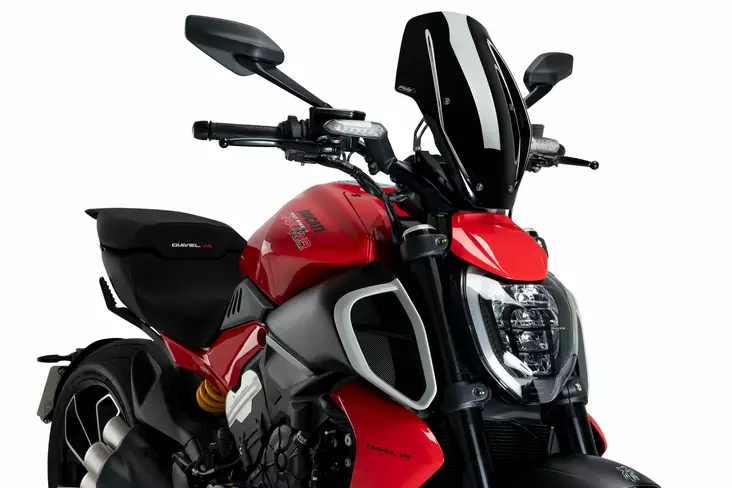 Puig Winds. New Generation Regula. Ducati Diavel V4 - Moottoripyörän tuulisuojat - D511047 - 1